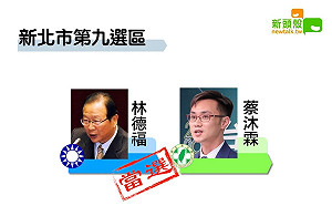 更新》新北九 林德福10萬2108：蔡沐霖6萬8206