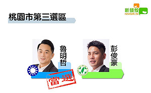 更新》桃園三 魯明哲10萬0463	：彭俊豪9萬0148