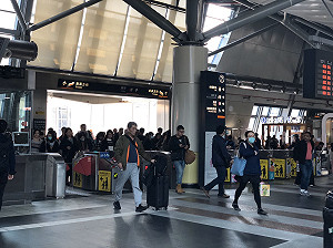 高雄市長補選 高鐵再見返鄉投票人潮