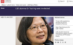 LSE官網發文賀蔡英文當選  ptt：文正別再玩了