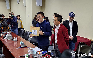 搶頭香領表選黨主席 江啟臣避談郝龍斌