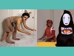 泰國cos網紅與眾愛貓扮裝上陣 網笑:成本一點也不低啊!