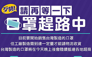 口罩之亂》請再等一下！經濟部：傍晚後陸續抵達全台超商