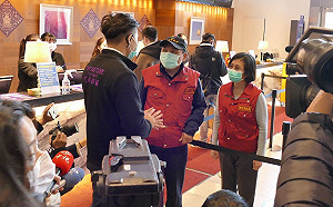 侯友宜關心娛樂業防疫 籲請落實環境清消與員工健康監測