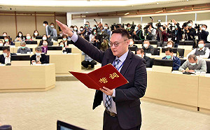 宣誓就任韓市府第三任新聞局長  鄭照新:防疫列為最重要工作