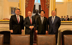 賴清德晤美參院外委會主席  被介紹台灣副總統當選人