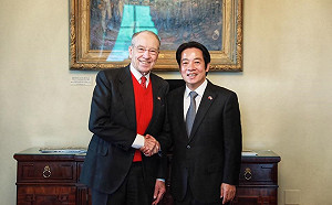 賴清德會晤美參議院代議長葛萊斯里  「面對疫情盼與美緊密合作」