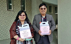 武漢肺炎》嘉市愛心家長捐國中小1000公升酒精