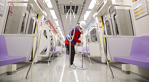 武漢肺炎》防疫規格再升級!機捷每日出車前進行消毒