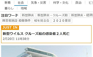 武漢肺炎》快訊！「海上武漢」《鑽石公主》2確診病患死亡