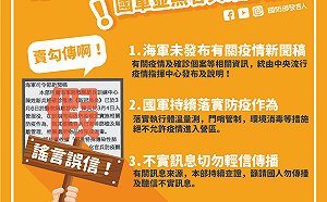網傳國軍官兵確診武漢肺炎  王定宇籲：切勿聽信謠言