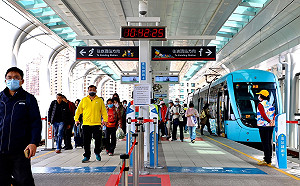 防疫大作戰，淡海輕軌即日起增設熱顯像儀量測體溫