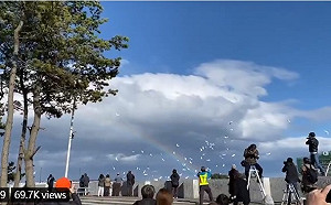 311大地震九週年「彩虹跨越天際」   日網民直呼奇蹟！