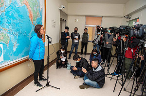 防堵疫情擴散立法院增新措施 採訪者需保持1公尺距離以上