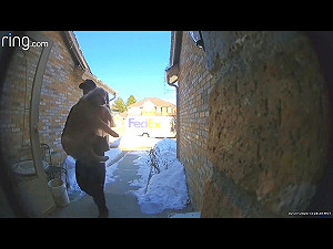 (影)黃金偷溜出門玩　被快遞員攔截送回家：您的27公斤包裹來囉～