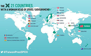 聯合國女性元首圖遺漏蔡英文 府發言人批應配新眼鏡