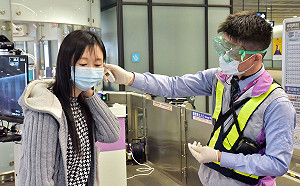 機捷全線設熱像測溫儀  體溫超過38度改搭防疫車隊