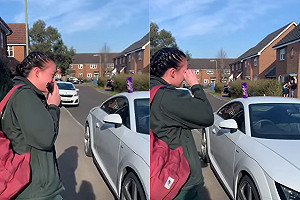 (影)前線累慘！英國女救護員一出門　見「最美驚喜」秒噴淚