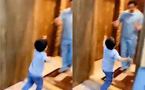 (影)進家門見小兒子飛奔討抱！醫生爸「一舉動」千萬人心疼