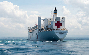 沒在怕？「安慰號」抵達紐約港 當地民眾擠在一起看熱鬧