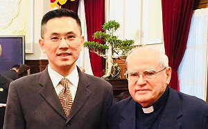 義國神父求助救家鄉 陳以信籲各界捐款靈醫會