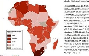 武漢肺炎蔓延非洲50國 超過7000例
