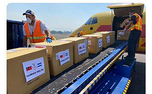 捐給中美洲的口罩到了！吳釗燮發文「來自台灣的攻擊」