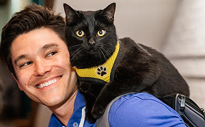 (影)黑貓與飼主互看不順眼　日久生情竟變成最棒的登山夥伴