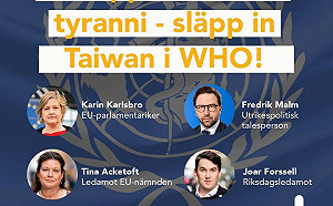 瑞典議員聯名登報挺台灣 　中國大使震怒：政客！反省言行！