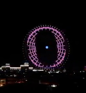 全台最大摩天輪粉紅愛心加０  麗寶樂園：一起用愛抗疫