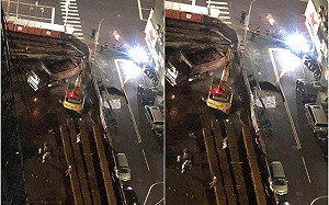 果然最危險！高雄再現天坑 韓國瑜就職典禮地「10米魔洞」吞車