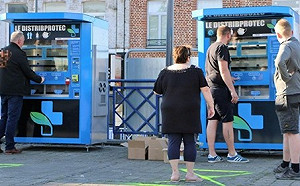 口罩1個4歐元！法國自動販賣機搶市 兼賣乾洗手