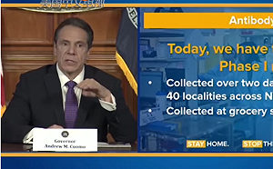 (影) 紐約州隨機抽檢13.9%人呈陽性 古莫估：全州有270萬人被感染