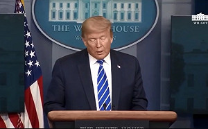 (影) 武肺防疫出奇招 川普：用強光照、注射清潔劑治療病患