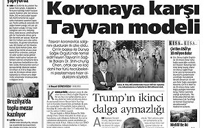土耳其報紙:台灣是第一個阻擋武漢肺炎的國家