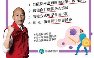 韓國瑜稱醫護「自願篩檢」 工會接獲陳情：說法有很大落差