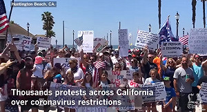 洛杉磯人上街要求解封  州長:死亡無關政治立場