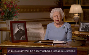 二戰歐戰勝利75週年 英女王發表全國演說