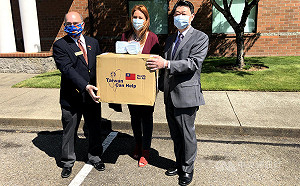 華盛頓州受贈10萬片口罩 感謝台灣共同抗疫