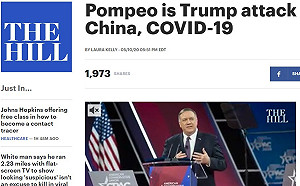 蓬佩奧言論惹議？  美媒批 :「他是川普攻擊中國的狗」