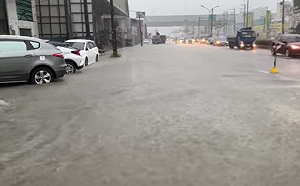 (影)高雄部分地區馬路成河流 影片直擊