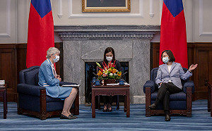 接見英國在台辦事處代表唐凱琳 蔡英文：共挺香港人民