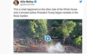 川普、密勤局否認使用催淚彈替自己開路 美媒狂打臉