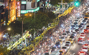 「選前之夜」拼場!  一張圖帶你看罷韓群眾的氣勢如虹