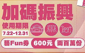 (影)政院拍板！文化部加碼12億元發行「藝FUN券」
