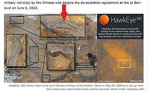 中印衝突》衛星拍到中國邊境集結 至少200輛軍車