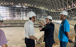 大巨蛋停工5年如魔術般快完工！王世堅批柯文哲與趙藤雄暗通款曲