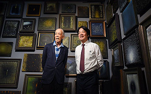 賴清德走訪北美館  行動抗疫力挺藝文產業