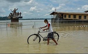 印度阿薩姆省洪水氾濫 百萬人逃離家園