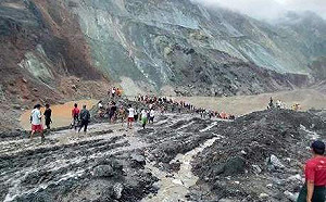 緬甸一翡翠礦區塌方約200人被埋 至少50人罹難